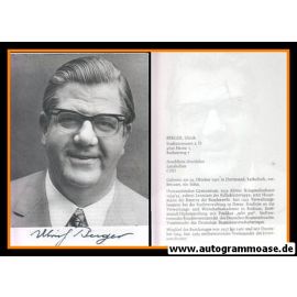 Autogramm Politik | CDU | Ulrich BERGER | 1970er (Portrait SW)