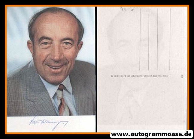 Autogramm Politik | CSU | Werner DOLLINGER | 1970er (Portrait Color)