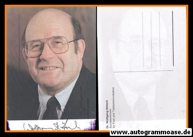 Autogramm Politik | CSU | Wolfgang BÖTSCH | 1980er (Portrait Color)