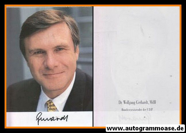 Autogramm Politik | FDP | Wolfgang GERHARDT | 1990er (Portrait Color)