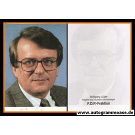 Autogramm Politik | FDP | Wolfgang LÜDER | 1980er (Portrait Color) 1