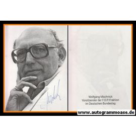 Autogramm Politik | FDP | Wolfgang MISCHNICK | 1970er (Portrait SW) 2