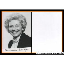 Autogramm Politik | SPD | Annemarie RENGER | 1970er Foto (Portrait SW) 2