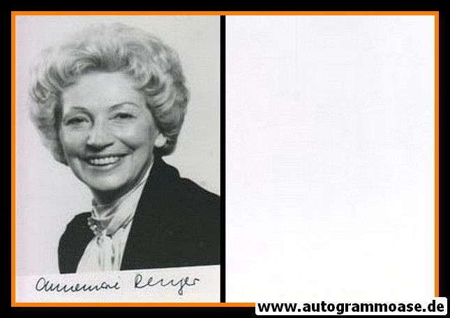Autogramm Politik | SPD | Annemarie RENGER | 1970er Foto (Portrait SW) 2