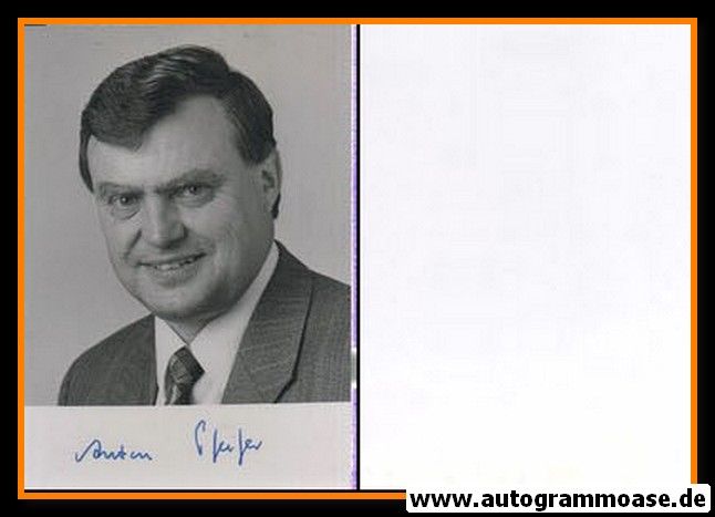 Autogramm Politik | CDU | Anton PFEIFER | 1980er Foto (Portrait SW) 1