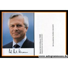 Autogramm Politik | CDU | Bernd SCHMIDBAUER | 1990er (Portrait Color)
