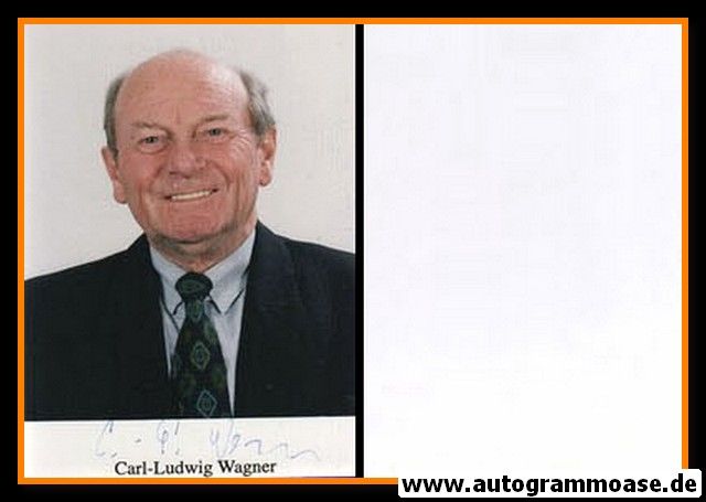 Autogramm Politik | CDU | Carl-Ludwig WAGNER | 1980er Foto (Portrait Color)