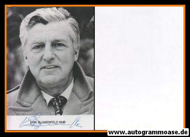 Autogramm Politik | CDU | Erik BLUMENFELD | 1970er (Portrait SW)