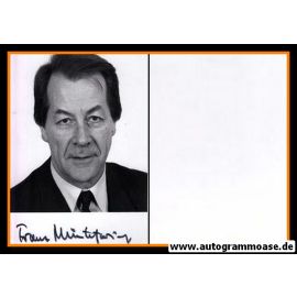 Autogramm Politik | SPD | Franz MÜNTEFERING | 1980er Foto (Portrait SW)
