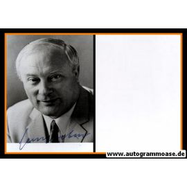 Autogramm Politik | SPD | Georg LEBER | 1980er Foto (Portrait SW)