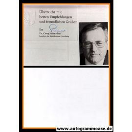 Autogramm Politik | CSU | Georg SIMNACHER | 1980er (Autograph)