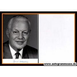 Autogramm Politik | CDU | Gerhard STOLTENBERG | 1980er Foto (Portrait SW)