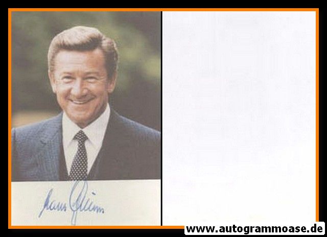 Autogramm Politik | SPD | Hans BREUER | 1980er Foto (Portrait Color) OB Augsburg