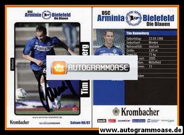 Autogramm Fussball | DSC Arminia Bielefeld | 2006 | Tim DANNEBERG