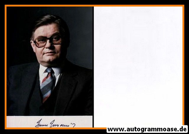 Autogramm Politik | SPD | Hans KOSCHNICK | 1980er Foto (Portrait Color)