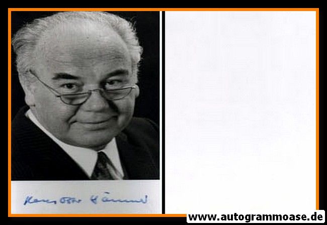 Autogramm Politik | SPD | Hans Otto BÄUMER | 1980er Foto (Portrait SW)