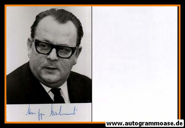 Autogramm Politik | SPD | Hans-Jürgen WISCHNEWSKI | 1960er (Portrait SW)