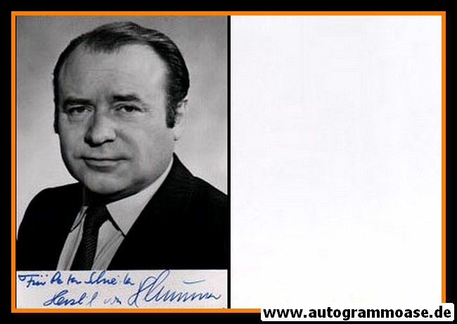 Autogramm Politik | CDU | Heinrich LUMMER | 1980er (Portrait SW) 2