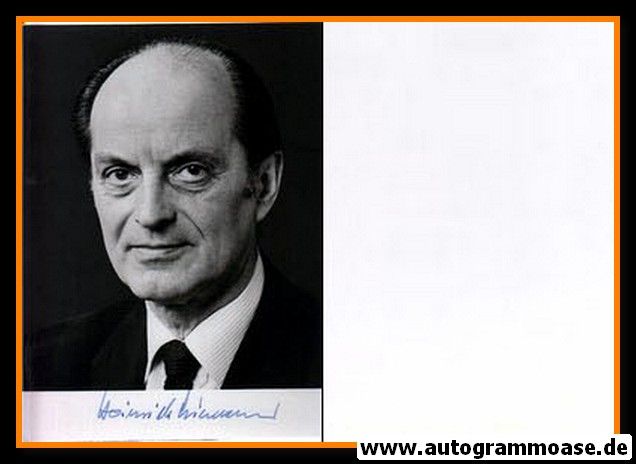 Autogramm Politik | Heinrich LIESMANN (?) | 1970er (Portrait SW)