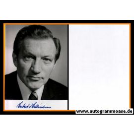 Autogramm Politik | Hubert HALLMANN (?) | 1970er (Portrait SW)