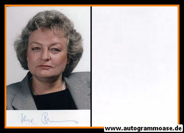 Autogramm Politik | SPD | Ilse BRUSIS | 1990er Foto (Portrait Color)