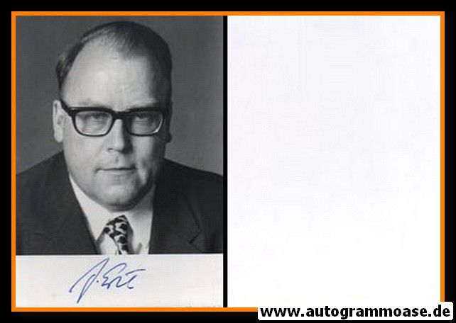Autogramm Politik | FDP | Josef ERTL | 1970er (Portrait SW) 4