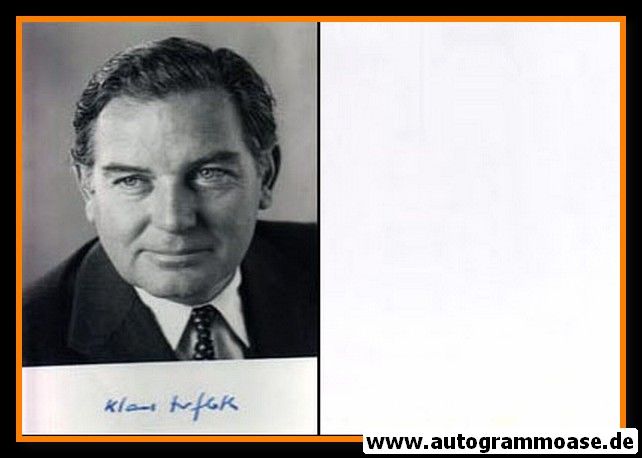 Autogramm Politik | Klaus TERFLOTH | 1980er (Portrait SW) Diplomat