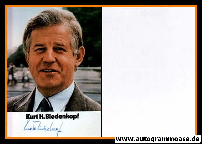 Autogramm Politik | CDU | Kurt BIEDENKOPF | 1980er (Portrait Color) 1
