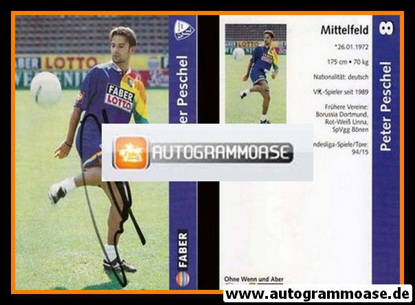 Autogramm Fussball | VfL Bochum | 1997 | Peter PESCHEL