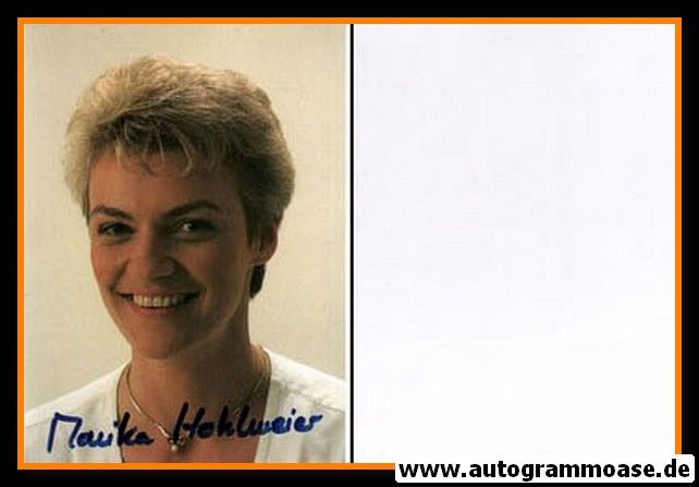 Autogramm Politik | CSU | Monika HOHLMEIER | 1980er (Portrait Color)