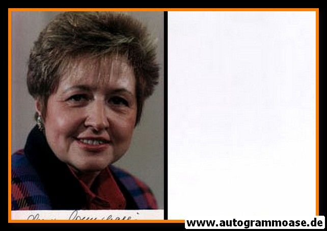 Autogramm Politik | SPD | Monika WULF-MATHIES | 1990er Foto (Portrait Color)