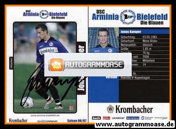Autogramm Fussball | DSC Arminia Bielefeld | 2006 | Jonas KAMPER