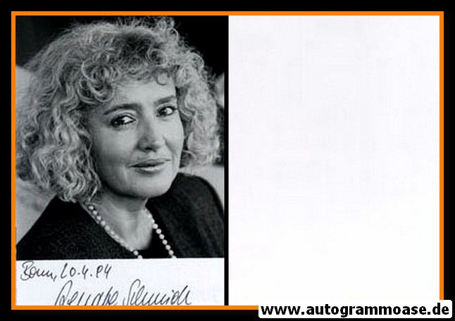 Autogramm Politik | SPD | Renate SCHMIDT | 1980er Foto (Portrait SW)