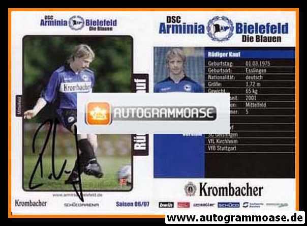 Autogramm Fussball | DSC Arminia Bielefeld | 2006 | Rüdiger KAUF