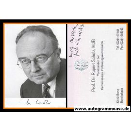 Autogramm Politik | CDU | Rupert SCHOLZ | 1980er Foto (Portrait SW) 2