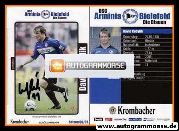 Autogramm Fussball | DSC Arminia Bielefeld | 2006 | David KOBYLIK
