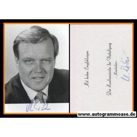 Autogramm Politik | CDU | Volker RÜHE | 1980er Foto (Portrait SW)