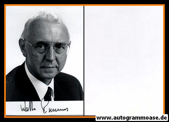 Autogramm Politik | CDU | Walter REMMERS | 1990er Foto (Portrait SW) 