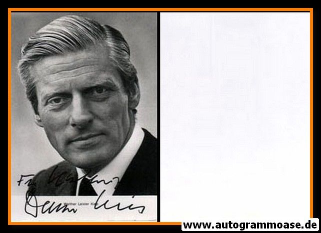 Autogramm Politik | CDU | Walther LEISLER KIEP | 1970er (Portrait SW) 1