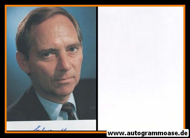 Autogramm Politik | CDU | Wolfgang SCHÄUBLE | 1980er (Portrait Color) 2