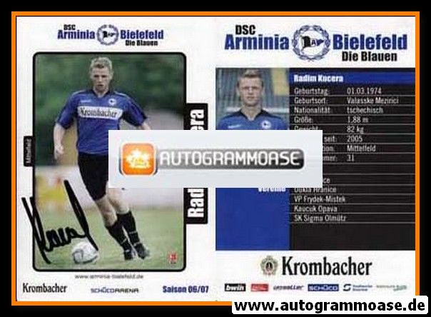 Autogramm Fussball | DSC Arminia Bielefeld | 2006 | Radim KUCERA