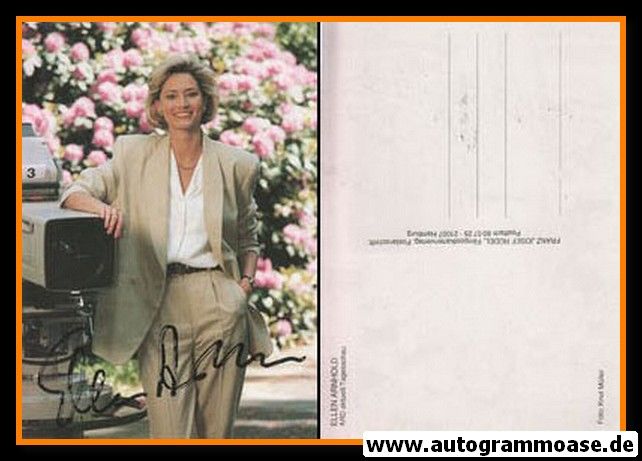Autogramm TV | ARD | Ellen ARNHOLD | 1990er (Portrait Color Rüdel) Müller