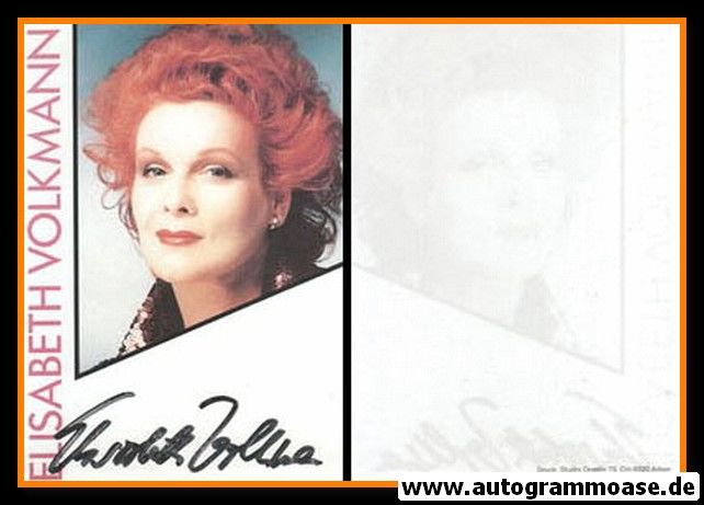 Autogramm Schauspieler | Elisabeth VOLKMANN | 1980er (Portrait Color) Onedin