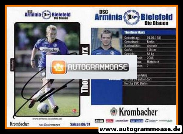 Autogramm Fussball | DSC Arminia Bielefeld | 2006 | Thorben MARX