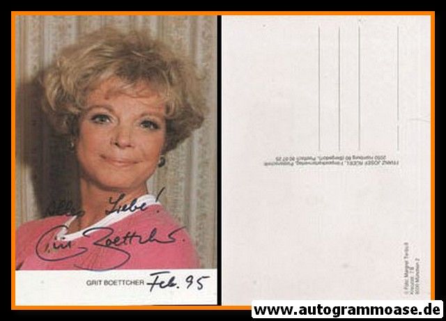 Autogramm Schauspieler | Grit BOETTCHER | 1980er (Portrait Color) Rüdel