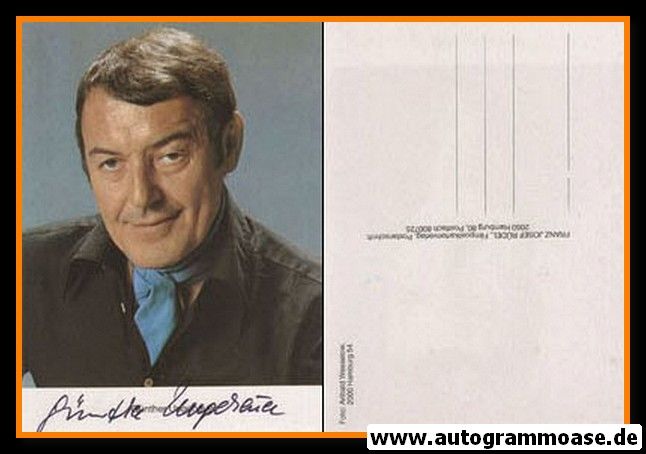 Autogramm Schauspieler | Günther UNGEHEUER | 1980er (Portrait Color) Rüdel