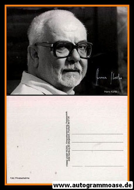 Autogramm Schauspieler | Hans KORTE | 1980er (Portrait SW Rüdel) Privat