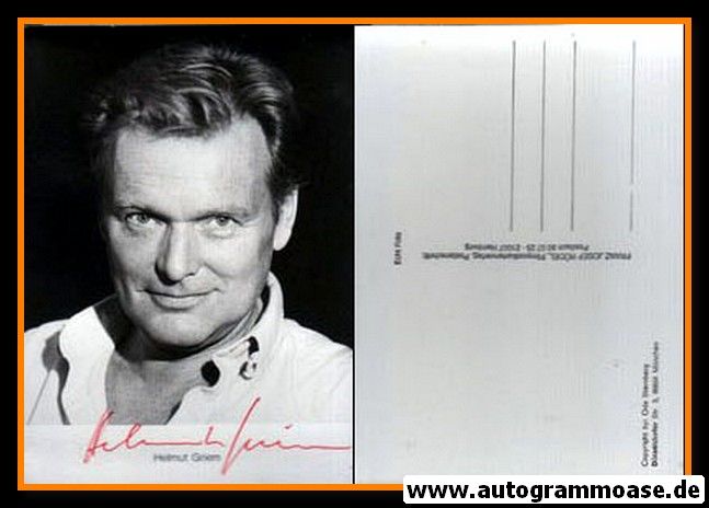 Autogramm Schauspieler | Helmut GRIEM | 1980er (Portrait SW Rüdel) Sternberg 1