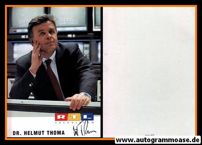 Autogramm TV | RTL | Helmut THOMA | 1980er (Portrait Color)