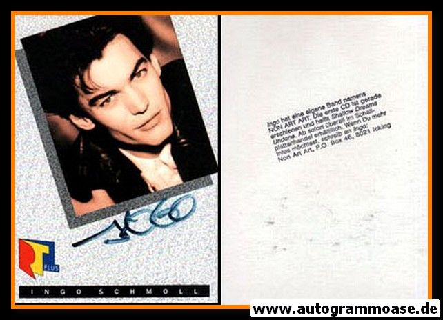 Autogramm TV | RTL | Ingo SCHMOLL | 1980er (Portrait Color) 2
